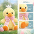 10 Duck Stuffed Animal Baby Duck Plush with Big Bow Tie Cute Stuffed Animal Birthday Easter Gift for Kids