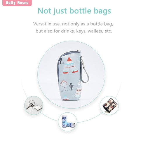 LFRXION Portable Milk Bottle Bag for Baby Feeding Lightweight Bottle Holder Storage Bottle Organiser