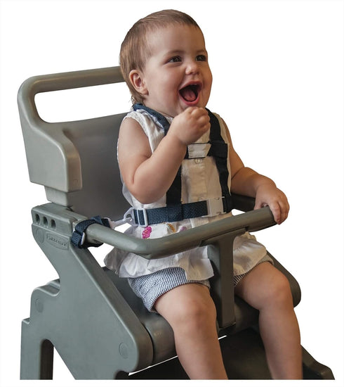 Baby Buddy Deluxe Safety Harness, Adjustable Tether and Chair Restraint Straps, for Ages 9 Months to 4 Years, Black