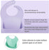 3 Pack PandaEar Silicone Bibs for Boys Girls for Babies & Toddlers, Waterproof Feeding Bib with Large Food Catcher, BPA