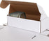 20 Pack 500 Count Trading Card Storage Box, Cardboard Baseball Card Box for Shipping, Sport Card Storage Box White