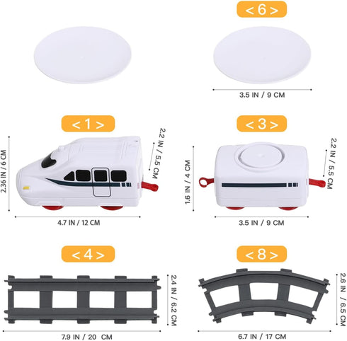 Playset, Toys: Plastic for Dining Table, Interactive Rotating Railway Electric Track for Under Christmas Tree - Perfect