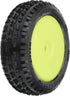 Pro-line Racing Wedge Carpet Tires MTD Yellow Mini-B Front PRO829812 for RC Cars