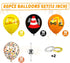 60Pcs 12 Inch Construction Balloons, Orange Black Yellow Truck Construction Party Latex Balloons for Kids Boy Girl