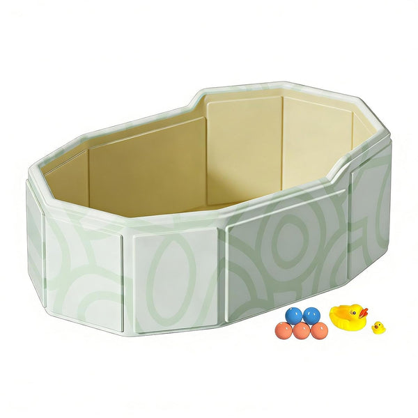Generic Portable Folding Kid Bathtub,75x45cm Portable Anti-Slip Bathing,Folding Bathtub with Drain Plug |
