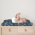 Cartoon Outer Space Galaxy Ship Changing Pad Cover, Cute Spaceman Moon Stars for Baby Boy Girl, Soft Breathable
