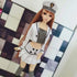 niannyyhouse BJD Dolls Clothes 1/3 1/4 1/6 White Hat Coat Skirt Striped Vest Socks Navy Suit Dress Up Gift (1/4BJD)