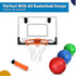 6 INCH PVC Mini Basketball for Indoor Mini Hoops, Soft Rubber Small Replacement Basketballs, 4 PCS with Pump