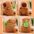 Capybara Stuffed Animals Plushies, Adorable Plush Toy with Removable Turtle Backpack, Unique Gifts for Kids