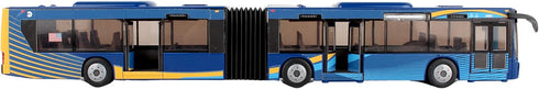 Daron MTA New York City Bus - 16" Articulated Toy Bus, Blue and Brown