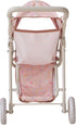 15-18 Inch 3+ Olivia's Little World Baby Doll Stroller with Canopy & Storage Basket Foldable Jogging Doll Pram Carriage