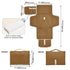 MCHIVER Brown Travel Diaper Changing Pads for Baby Toddler Portable Diaper Changing Station Mats with Built-in Pillow