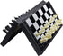 5 in 1 Magnetic Chess Checkers Dominoes Backgammon and Cards Set - Mini Travel Size Multi Board Games