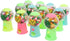 VICASKY 12pcs Small Rubber Gashapon Machine Candy Dispenser Food Pencil Eraser Mini Puzzles