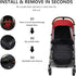 BASILKIT Universal Stroller Footmuff for Baby, Winter Baby Stroller Bunting Bag, Warm Soft Ultra-fine Fleece Stroller
