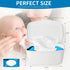 Eiszhjk Wipes Dispenser Compatible with Cottonelle Flushable, Refillable Wet Wipes Container, Wipe Holder Keeps Wet
