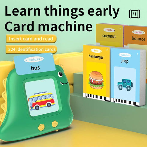 BebeMondo Talking Flash Cards for Toddlers, 224 Sight Words for 1-3 Year Olds, Montessori Birthday Gift