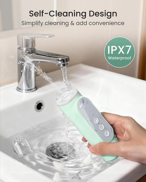 5 IPX7 GROWNSY Nasal Aspirator for Baby, Upgraded Suction Levels Baby Nose Sucker, Waterproof Electric Nose Suction