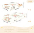CZXW 52" 28" Watercolor Horses and Flowers Crib Sheets Fitted x Natural Cotton Soft & Breathable for Baby Crib Mattress