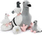 Tezituor Easter Pigeon Stuffed Animal Set, Cuddly Realistic Pigeon Plush Toy,Soft Dove