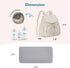 mommore Diaper Bag Backpack, Lightweight Small Travel Diaper Backpack with Drawstring and Stroller Straps