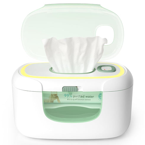 Momcozy New Baby Wipe Warmer, 100pcs Larger Capacity Wipe Dispenser, 10-Min Fast