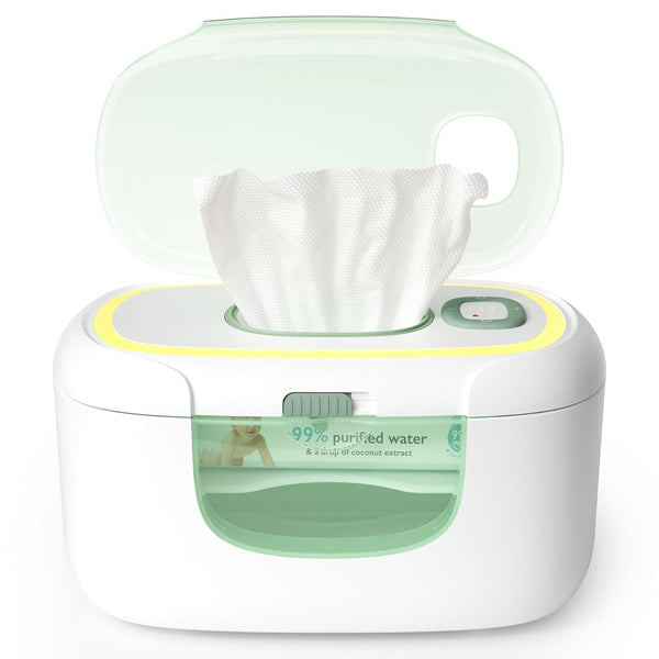Momcozy New Baby Wipe Warmer, 100pcs Larger Capacity Wipe Dispenser, 10-Min Fast