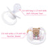 Adult-Sized Pacifier with Baby Cuties Pattern - White Bear Design