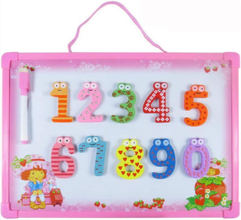 PENTA ANGEL 10Pcs Wooden Magnets, Large Cute Wood Magnetic Refrigerator Numbers for Home Office