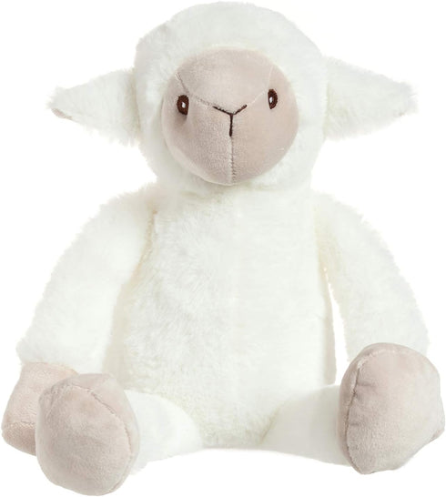 Apricot Lamb Toys Plush Lamb, Stuffed Sheep Stuffed Fuzzy Baby Lamb, Perfect for Girls Boys Newborn Baby (White Lamb,