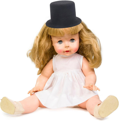 jojofuny 2pcs Miniature Top Hats for Dolls – Dollhouse Ornament Decoration – Top Hats for Craft Wine Bottle Toppers