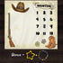Cowboy Theme Baby Monthly Milestone Blanket, 48x40in Soft Flannel, Gun Boots Hats Nursery Blanket for Newborn