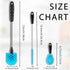 XENNRY Set Water Bottle Cleaner BrushBottle Brush Tube Cleaning Lab with Long Handlefor Cleaning Beer Bottles, Wine