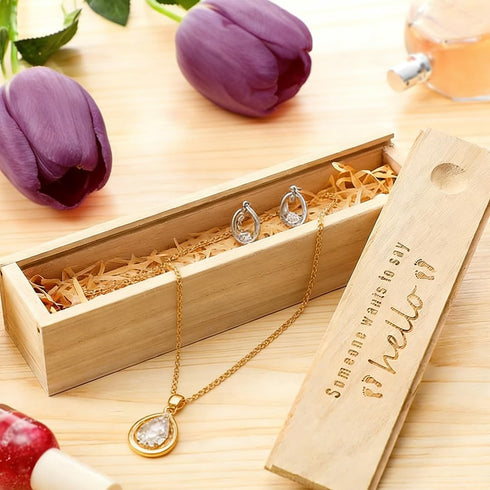 zonmaxmizky Wooden Pregnancy Test Keepsake Box Pregnancy Announcement Pregnancy Announcement for Grandparents Husband