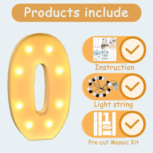 UEGFSIJRF A,3.3FT) LED Letter Lights and Marquee Numbers & Letters Decor - Ideal for Party Decoration! Perfect