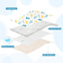 YSSPPOY 4 Packs 4-Layer Peanut Changing Pad Cover, Thickened Changing Pad Liner Waterproof Absorbent Non-Slip Reusable