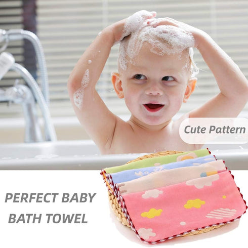 Haijinxi Baby Face Cloth - Premium Cotton Muslin Washcloths for Delicate Skin, Funny Wipes for Boys or Girls