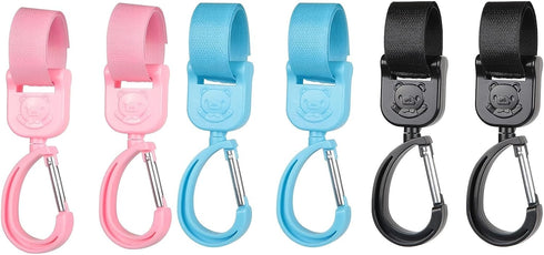 Generic Set 2 360 of Hooks That Can Rotate Degrees - Versatile Hooks for Strollers, Suitable for DiaperBagsHandbagsAnd