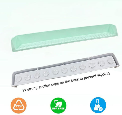 Generic Counter Splash Guard for Bathtub | Silicone Bathroom Shield - Bath Tub Splash Guard for Kids,for Bathroom