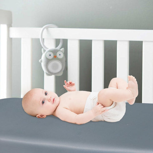 Hair,2 Pack Satin Mini Crib Sheets for Baby Ultra Soft Fitted Mini Crib Sheet for Baby, Machine Washable Grey & Pink