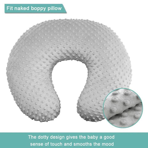 Boyoung Minky Nursing Pillow Covers Ultra Soft Slipcovers for Breastfeeding for Baby Girls Boys, Feeding Pillow Cover