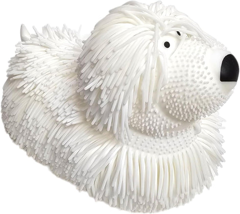 (3 Pack) (8" 5") (3 Pack Zugar Land Soft Shaggy Puffer Dog Toy x Filled with air for a Fun Squishy Stretchy Fidget
