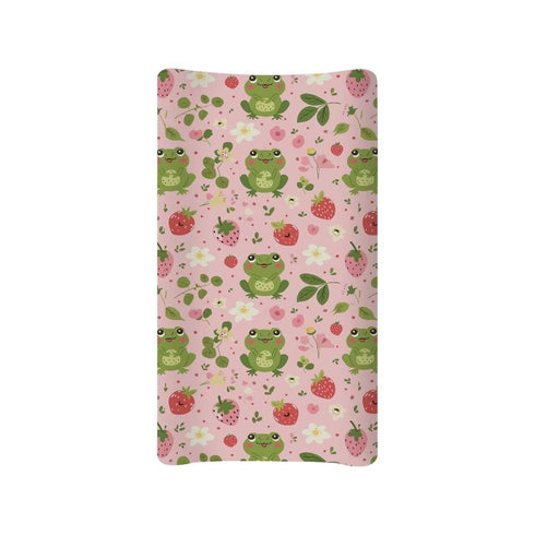 Frog Changing Pad Cover for Baby Infant Newborn Cute Strawberry Diaper Changing