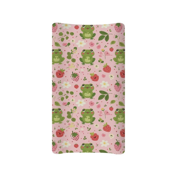 Frog Changing Pad Cover for Baby Infant Newborn Cute Strawberry Diaper Changing