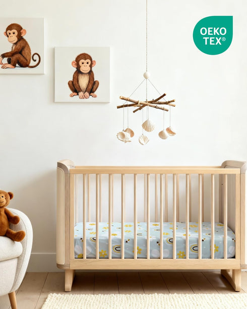 2-Pack Pack Pack 38 24in, Mini Crib Sheets Fitted - N Play Sheets for and Play Mattress - Stretchy Soft Microfiber