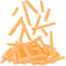 Zhanmai 30 Pieces Fake French Fries Artificial Realistic French Fries Simulation PVC