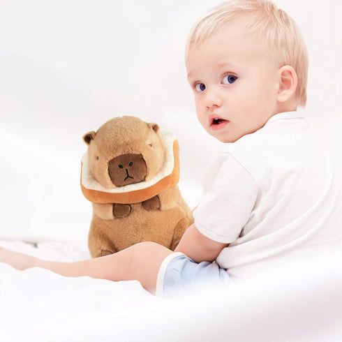 11 inch CHDBLOCK Toast Capybara Plush, Cute Capybara Plush, Toast Removable Capybara Stuffed Animal Bread Capybara