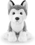 Realistic,9" Siberian Husky Dog Plush Stuffed Animals Dog Stuffed Animals Soft Cuddly Siberian Husky Stuffed Dog