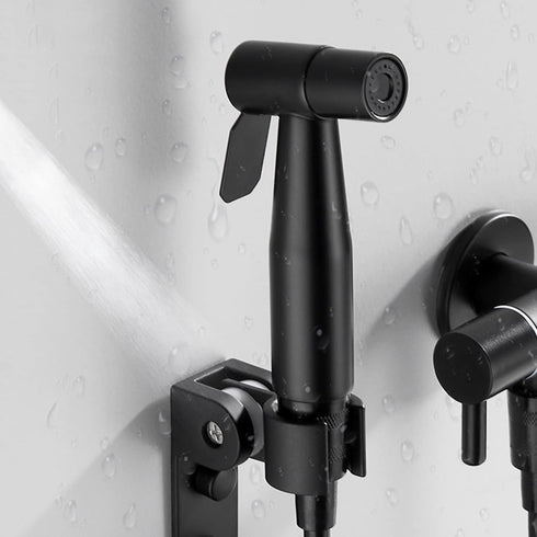 PDOLIGBDN Bidet Sprayer Head Black Shower Faucet Bidet Cloth Diaper Sprayer for Toilet Toilet Shower Head Black