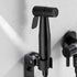 PDOLIGBDN Bidet Sprayer Head Black Shower Faucet Bidet Cloth Diaper Sprayer for Toilet Toilet Shower Head Black